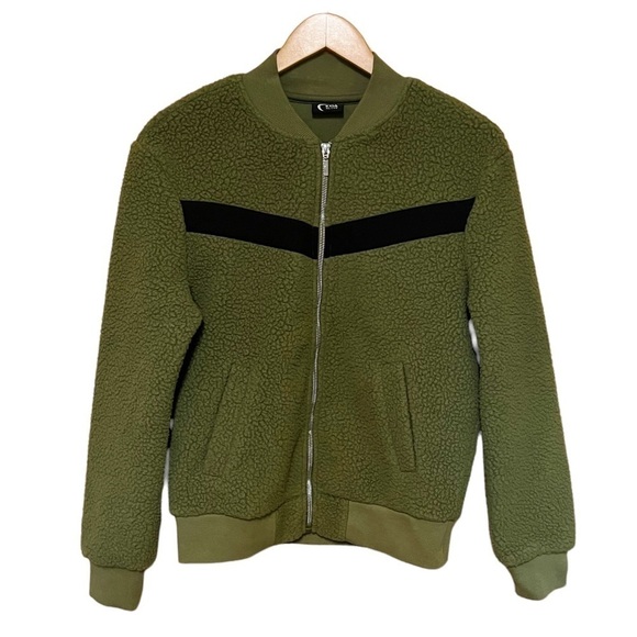 Zyia Active Flying V Sherpa Bomber Jacket - Picture 3 of 12